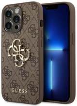 Telefoniümbris Guess GUHCP14X4GMGBR 4G Metal Logo Case, Apple iPhone 14 Pro Max, pruun