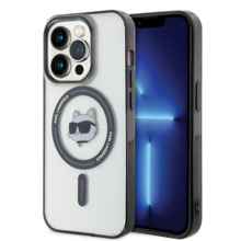 Telefoniümbris Karl Lagerfeld IML Choupettes Head MagSafe KLHMP15LHCHNOTK, Apple iPhone 15 Pro, läbipaistev
