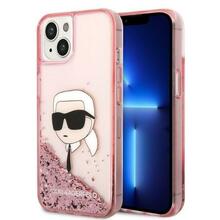 Telefoniümbris Karl Lagerfeld KLHCP14MLNKHCP Glitter Karl Head, Apple iPhone 14 Plus, roosa