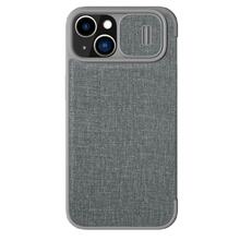 Nillkin Qin Cloth Pro klapiga ümbris, Apple iPhone 14 Plus, hall