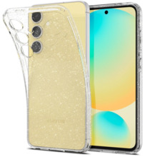 Telefoniümbris Spigen Liquid Crystal Glitter, Samsung Galaxy S24 FE, läbipaistev