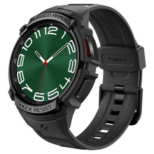 Kaitseümbris rihmaga Spigen Rugged Armor Pro ACS06488, Samsung Galaxy Watch 6 Classic 47 mm, must