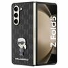 Karl Lagerfeld Saffiano Monogram Ikonik Pin KLHCZFD5SAPKINPK ümbris, Samsung Galaxy Z Fold 5, must