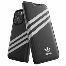 Telefoniümbris Adidas OR Booklet Case PU 50196, Apple iPhone 14 Pro, must/valge