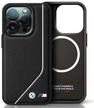 Telefoniümbris BMW M Perforated Twisted Line MagSafe BMHMP16L23PUCPK, Apple iPhone 16 Pro, must