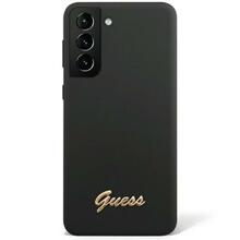 Telefoniümbris Guess Silicone Vintage Gold Logo GUHCS23SSLSMK, Samsung Galaxy S23, must