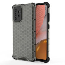 Telefoniümbris Honeycomb armor TPU raamiga, Hurtel, Samsung Galaxy A72 4G, must