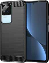 Telefoniümbris Hurtel Carbon, Xiaomi Poco F4 5G, must