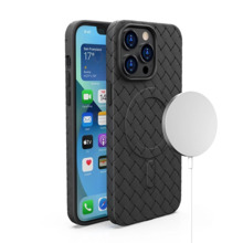 Hurtel MagSafe Woven ümbris, Apple iPhone 15 Pro, must