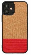 Telefoniümbris Man&Wood, Apple iPhone 12 mini, herringbone azalea black