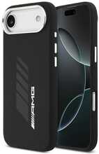 Mercedes AMG Silicone Oversize Rhombs MagSafe ümbris, Apple iPhone Air, must