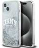 DKNY Liquid Glitter Big Logo DKHCP15SLBNAET ümbris, Apple iPhone 13/14/15, valge