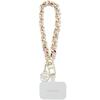 Telefoniümbris Guess GUOUCHSAMC4P Universal Hand Strap, roosa Saffiano Chain 4G Charm