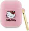 Hello Kitty Silicone 3D Kitty Head kate, AirPods 1/2, roosa, HKA23DKHSP