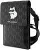 Telefoni kott Karl Lagerfeld Saffiano Monogram Choupette KLWBSAKHPCK, must