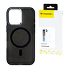 Wozinsky Glitter MagSafe ümbris, Samsung Galaxy S25, must