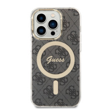 Telefoniümbris Guess 4G MagSafe GUHMP14LH4STK, Apple iPhone 14 Pro, must