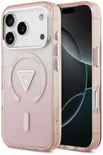 Guess GUHMP17LHGTMLCGP IML Gradient Triangle Logo ümbris, iPhone 17 Pro, roosa