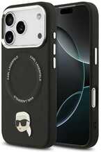 Telefoniümbris Karl Lagerfeld Karl Pin MagSafe, Apple iPhone 17 Pro, must