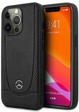 Telefoniümbris Mercedes MEHCP15XARMBK Leather Urban, Apple iPhone 15 Pro Max, must