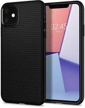 Telefoniümbris Spigen Liquid Air 076CS27184, Apple iPhone 11, must