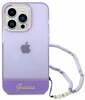 Telefoniümbris Guess GUHCP14XHGCOHU Translucent Pearl Strap, Apple iPhone 14 Pro Max, lilla