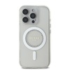 Telefoniümbris Guess IML Rhinestones Ring MagSafe, Apple iPhone 16 Pro, valge