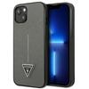 Telefoniümbris Guess Saffiano Triangle Logo GUHCP14MPSATLG, Apple iPhone 14 Plus, hõbedane