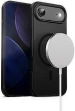 Telefoniümbris Crong Hybrid Frost MAG, Apple iPhone 17 Air, must