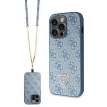 Telefoniümbris Guess Crossbody 4G Metal Logo GUHCP15LP4TDSCPB, Apple iPhone 15 Pro, sinine