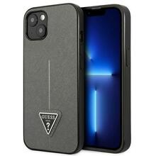 Telefoniümbris Guess Saffiano Triangle Logo GUHCP14MPSATLG, Apple iPhone 14 Plus, hõbedane