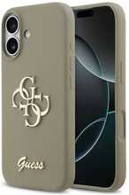 Telefoniümbris Guess Silicone Big 4G Script, Apple iPhone 17, pruun