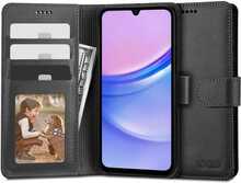 Telefoniümbris Tech-Protect Wallet, Samsung Galaxy A15 4G/5G, must