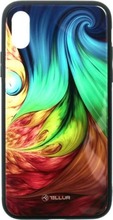 Telefoniümbris Tellur Cover Glass print, Apple iPhone XS, erinevad värvid
