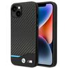 Telefoniümbris BMW Leather Carbon BMHCP14M22NBCK, Apple iPhone 14 Plus, must