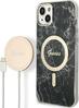 Guess GUBPP14SHMEACSK Marble MagSafe ümbris + laadija, Apple iPhone 14 6.1, must