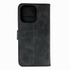 Nahast raamatuümbris Hurtel, Apple iPhone 16 Pro, must