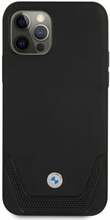 Telefoniümbris BMW BMHCP12LRSWPK Signature Leather Lower Stripe, Apple iPhone 12 Pro Max, must