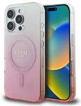 Telefoniümbris Guess IML Glitter Gradient MagSafe Case, Apple iPhone 16 Pro, roosa