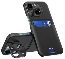 Hurtel nahast telefoniümbris alusega, Apple iPhone 14, must