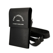 Karl Lagerfeld Embossed RSG telefonikott KLWBSARSGK, must
