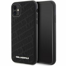 Karl Lagerfeld Quilted K Pattern KLHCN61PQKPMK ümbris, Apple iPhone 11/XR, must