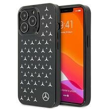 Telefoniümbris Mercedes Silver Stars Pattern MEHCP13LESPBK, Apple iPhone 13 Pro/13, must
