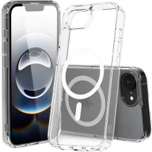 Nevox StyleShell SHOCKFlex ümbris, Apple iPhone 16e, läbipaistev, MagSafe ühilduv
