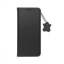 SMART PRO Book nahast ümbris, Apple iPhone 15, must