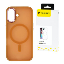 Telefoniümbris Wozinsky Fashion Case MagSafe, Samsung Galaxy S25, oranž