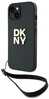 Telefoniümbris DKNY Hardcase Wrist Strap Stock Logo DKHCP14SPBSWSK, Apple iPhone 13/14/15, must