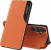 Telefoniümbris Hurtel Eco Leather View Case, Samsung Galaxy A26, oranž