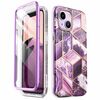 Telefoniümbris Supcase SupCOSMO, Apple iPhone 14 Plus, roosa marmor (lilla)
