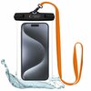 Veekindel ümbris Tech-Protect UWC7, universaalne, kuni 6.9 tolli, must/oranž